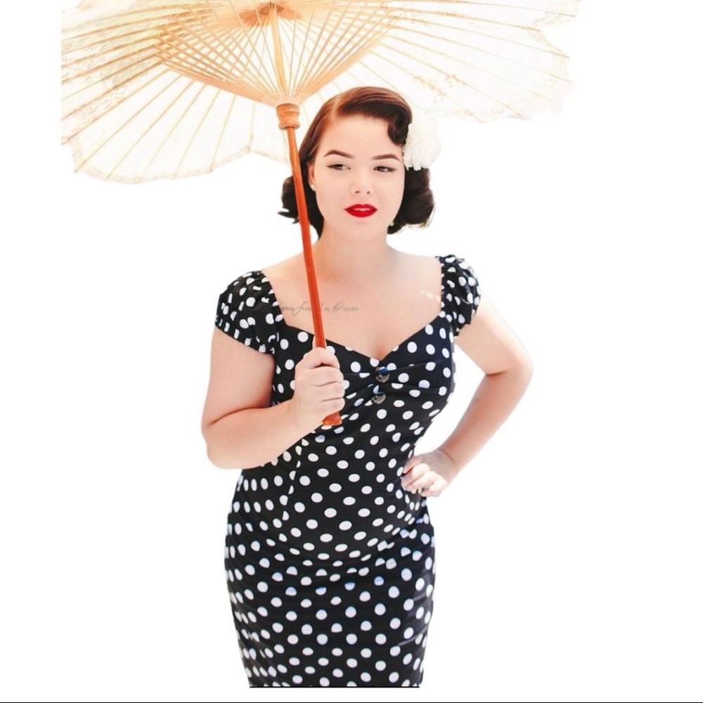 Collectif Dolores Polka Dot Dress